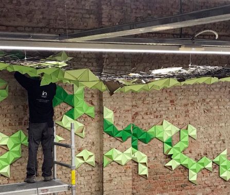 Montaje luminarias Biodiversidad