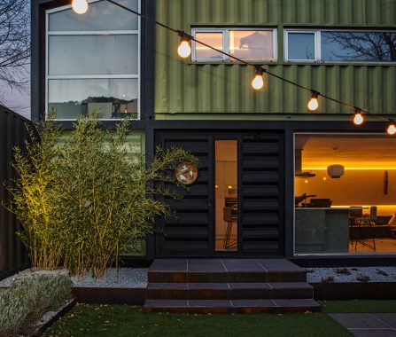 Integración sistema control casa contenedores Entrearboles