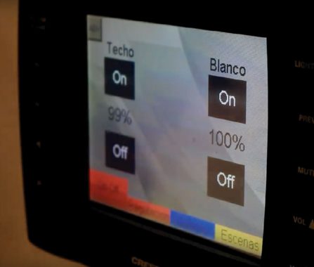 Pantalla sistema de control