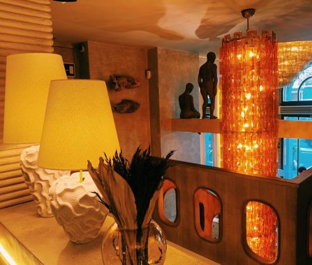 Instaladores sistemas control iluminación restaurante Hombre Pez